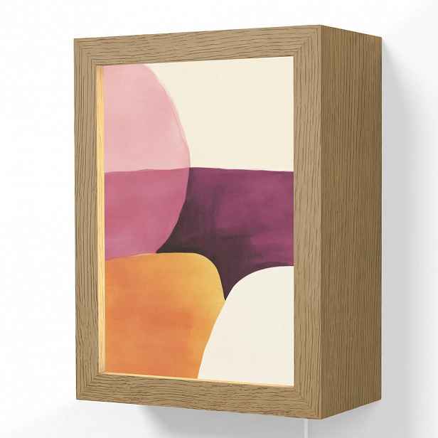 OnlyWow NÁSTĚNNÁ LAMPA Tvary - abstraktní - barevné 15x20 cm