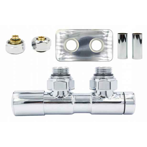 Ventil reg 50 mm Twins chrom levý Pex AiO r.pros
