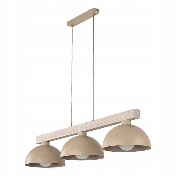 Závěsná stropní Led trojitá kovová béžová Oslo Sabia 118 cm Tk Lighting