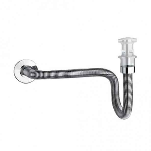 Flexibilní umyvadlový sifon Silfra 80cm chrom PP13051