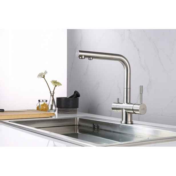 Kuchyňská Baterie Pro Filtrovanou Vodu Inox Ocel