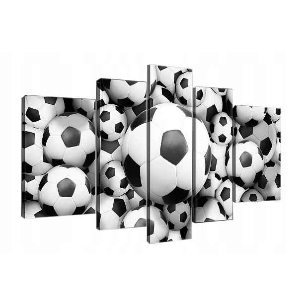 Obraz 170x100 Fotbal sport hra černobílý dekor energie dynamika