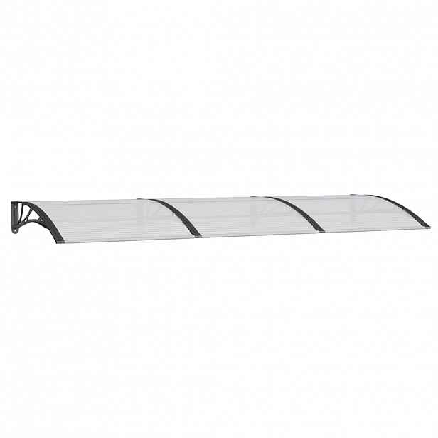 vidaXL Vchodová stříška černá 300 x 100 cm polykarbonát