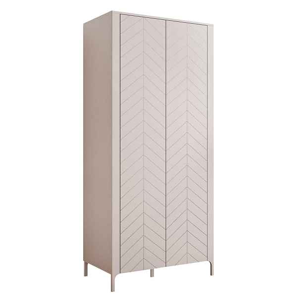 Idohome ŠATNÍ SKŘÍŇ LORIEN dvoudveřová 90/40/197 cm, kašmírová