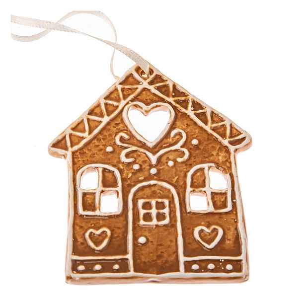 Keramická vánoční ozdoba 10 cm Gingerbread House – Dakls