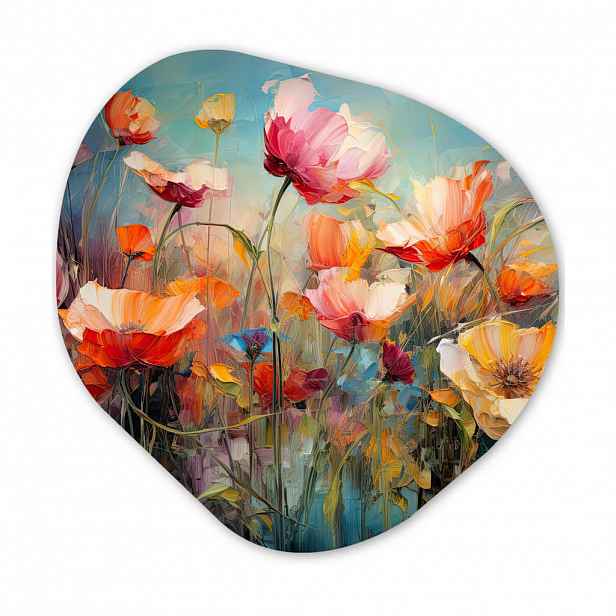 MuchoWow NÁSTĚNNÝ OBRAZ Květiny - Akvarel - Umění - Botanické - Příroda 40x40 cm