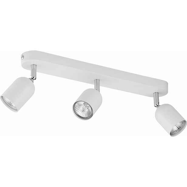 Stropní svítidlo bílá, 3 reflektory nastavitelné, podélné, 50 cm TK-Lighting