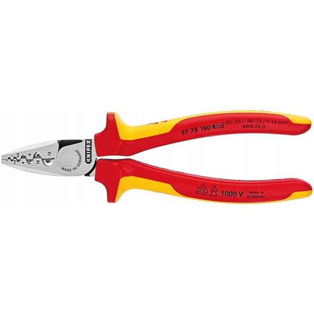 Kleště na krimpování dutinek, izolované 1000 V Vde 97 78 180 Knipex