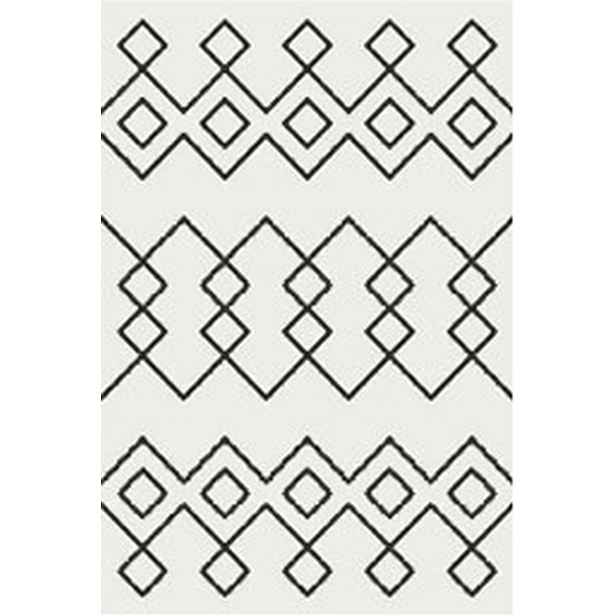 Kusový koberec Moroccan Dream weiß kruh, 190x190 (průměr) kruh, černobílá, ložnice, My Flair