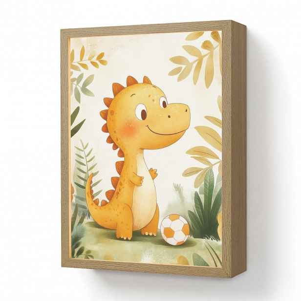 OnlyWow DOBÍJECÍ NOČNÍ LAMPIČKA Dino - Fotbal - Orange 30x40 cm