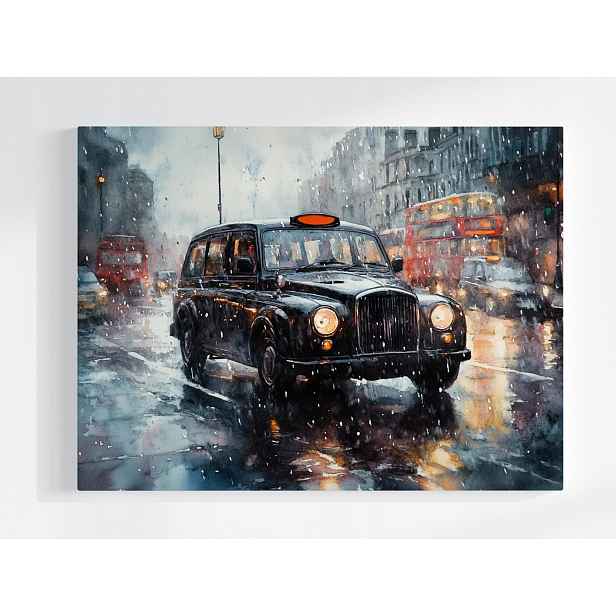 Plakát Auto Taxík Tarifa Anglie Londýn 100x75