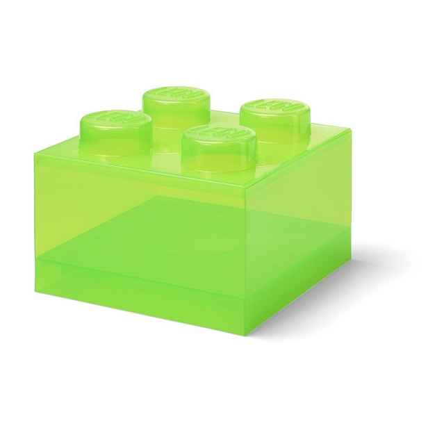Zelený plastový dětský úložný box 25x25x18 cm – LEGO®