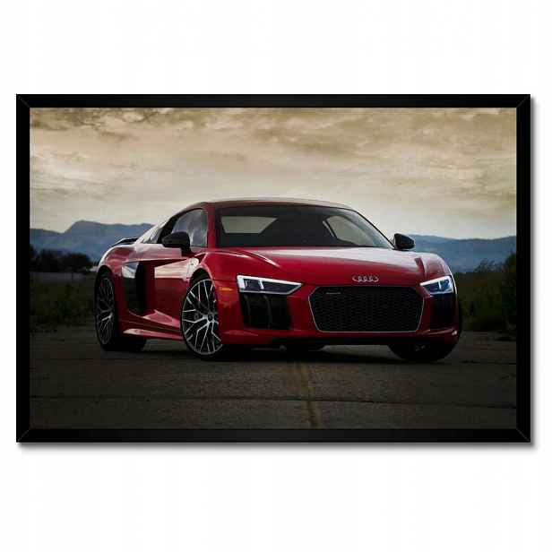 Plakáty v rámu 60x40 Červené Audi Auto