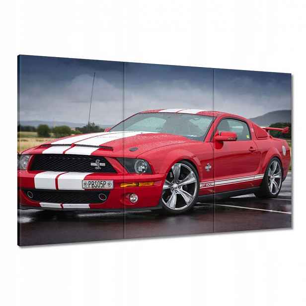 Obrazy 120x80 Červený Ford Mustang Usa