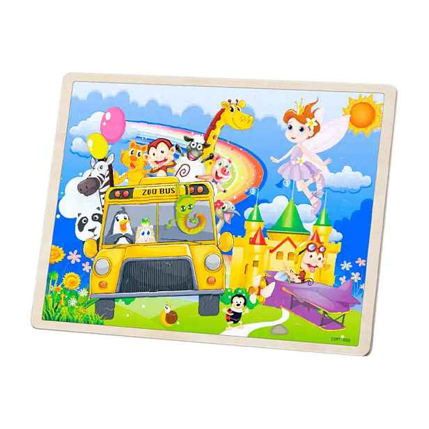 bHome Dřevěné puzzle ZOO MHBH1180