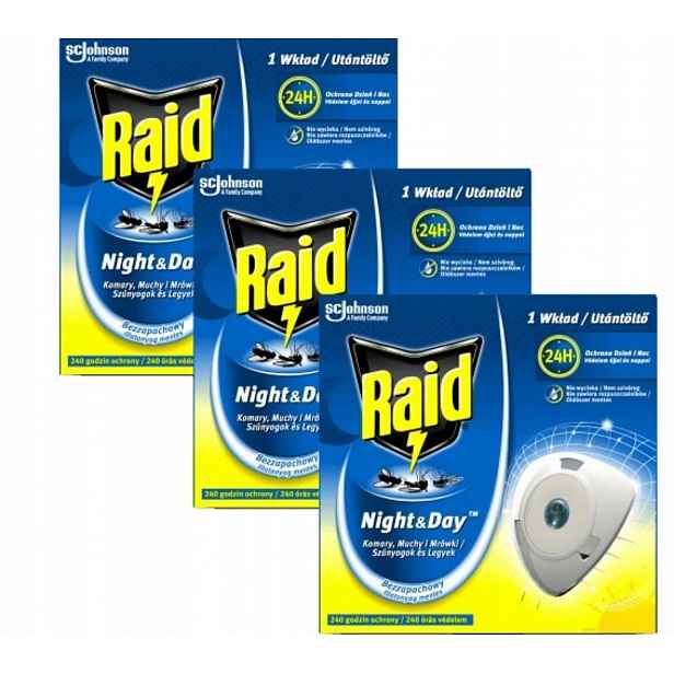 Náhradní náplň Raid proti komárům, mravencům, mouchám