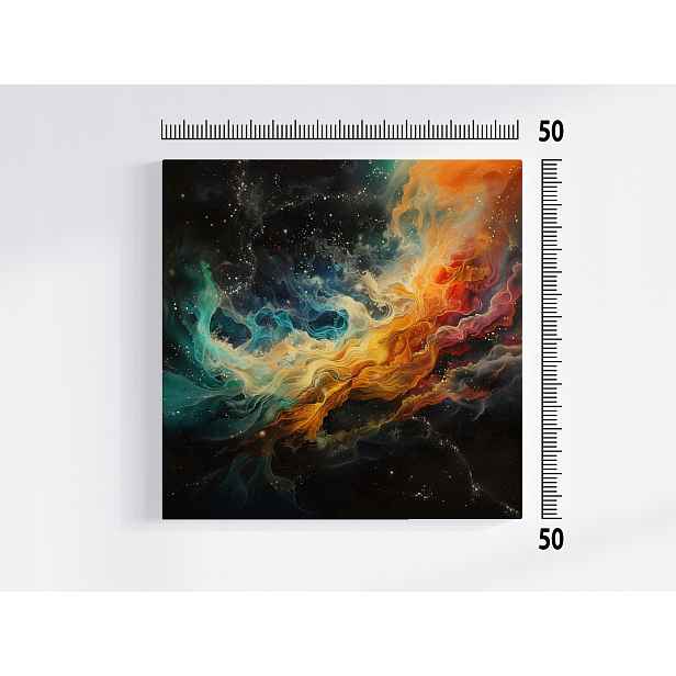 Obraz Na Plátně Plátno Abstrakce Vesmír Galaxie Mlhovina Nebula 50x50