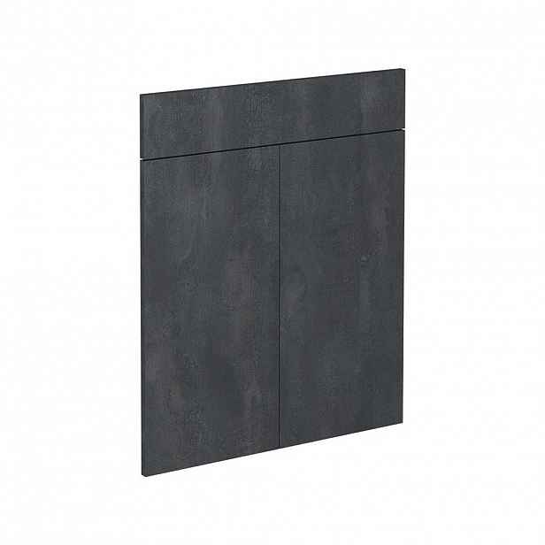 Vicco KUCHYŇSKÁ DVÍŘKA R-Line Černý beton 59.6 x 70.8 cm nábytková čela pro spodní skříňku se zásuvkami