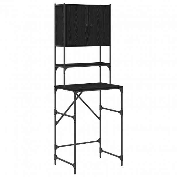 vidaXL Skříň na pračku Černý 0ak 68 x 48,5 x 194 cm Kompozitní dřevo