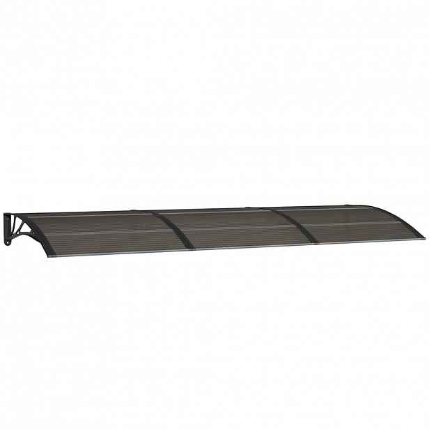 vidaXL Vchodová stříška černá 300 x 100 cm polykarbonát