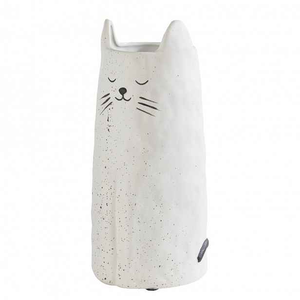 Butlers GATO Váza kočka 26 cm - bílá