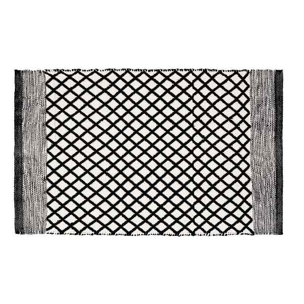 Černobílá koupelnová předložka z recyklovaného plastu 50x80 cm Tara – Wenko