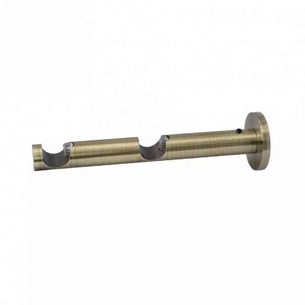 Drźak moderni dvojity 19/19 mm zlato antik