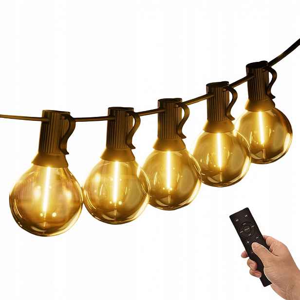 Led Světelný Řetěz G40 Yuucio Pro Zahradu A Terasu, Balkon, 30 M, IP44