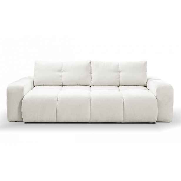 Rozkládací dvoumístná pohovka TRURO - krémová