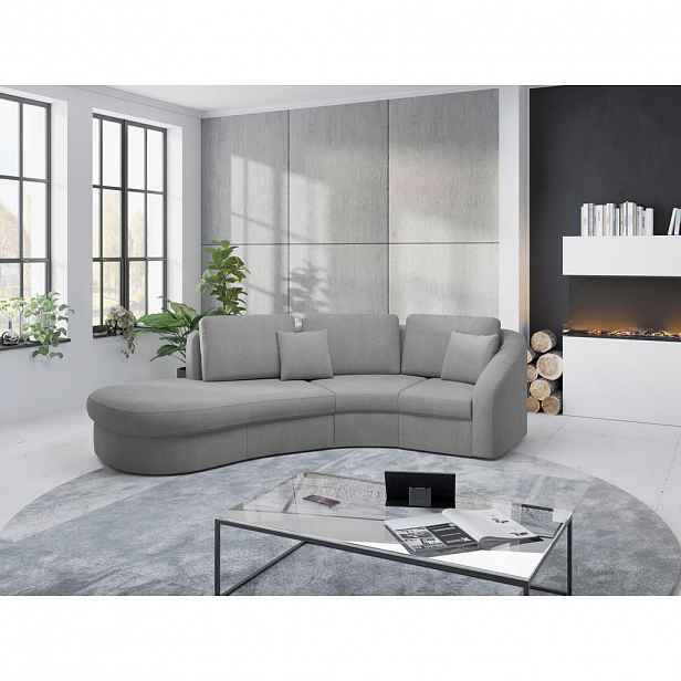 Sit & More ROHOVÁ SEDAČKA, textil, šedá