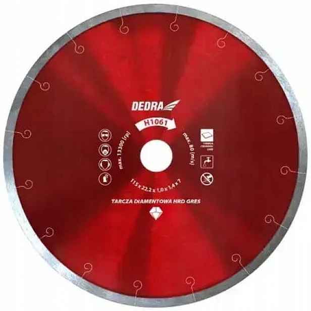 Diamantový kotouč na gresovou glazuru Hrd Gres 300x25,4 mm Dedra