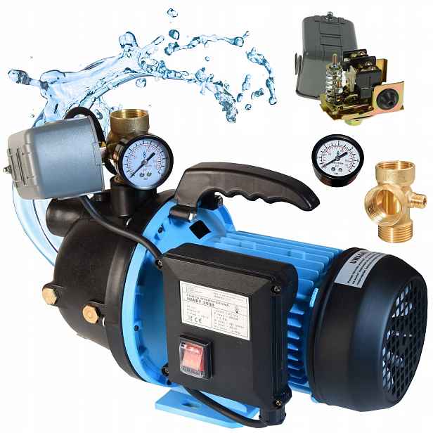 Hydroforová Pumpa na vodu 550 W S Rukojetí zahrady Výkonná 3000 l/h S Příslušenstvím