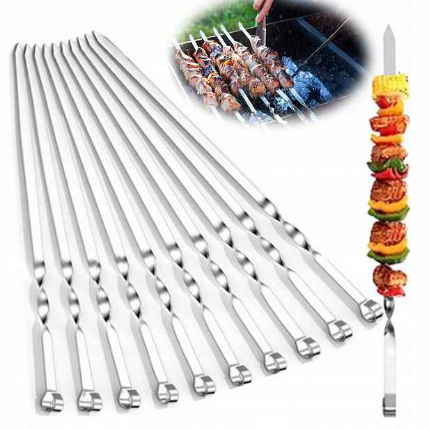 Kovové špízy na špízy 18ks pro gril a Bbq