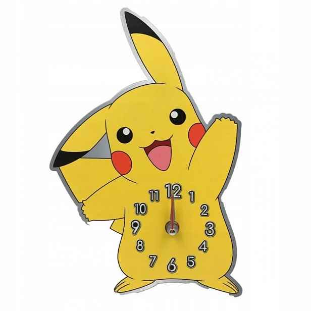 Nástěnné Hodiny Pikachu 3D Pokemon kovové dětské nástěnné dekorace