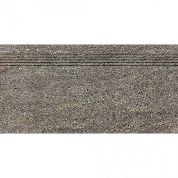 Schodovka Rako Quarzit hnědá 30x60 cm reliéfní DCVSR736.1