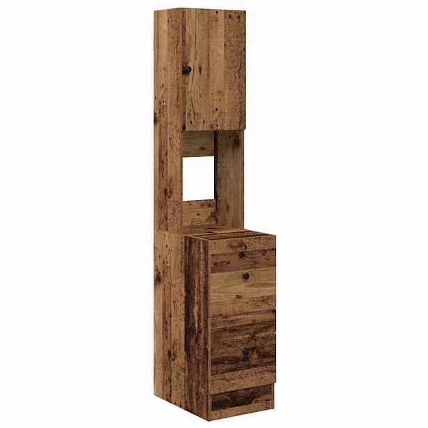 vidaXL Kuchyňský bufet se zásuvkou Staré dřevo 32 x 50 x 180 cm