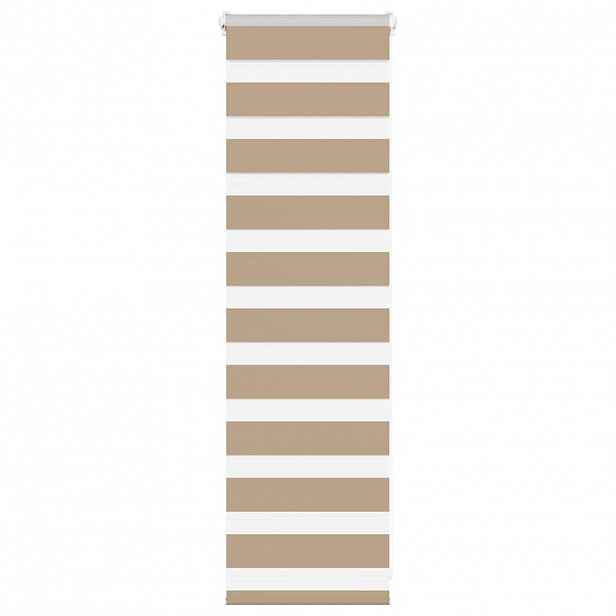 vidaXL Zebra roleta pískově hnědá šířka látky 40,9 cm polyester