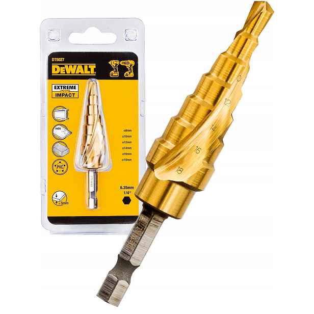 Vrták z kovu 6-18 mm hex DeWALT DT5027