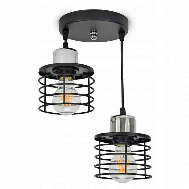 Závěsná Led lustrová lampa Vigo Chrom E27