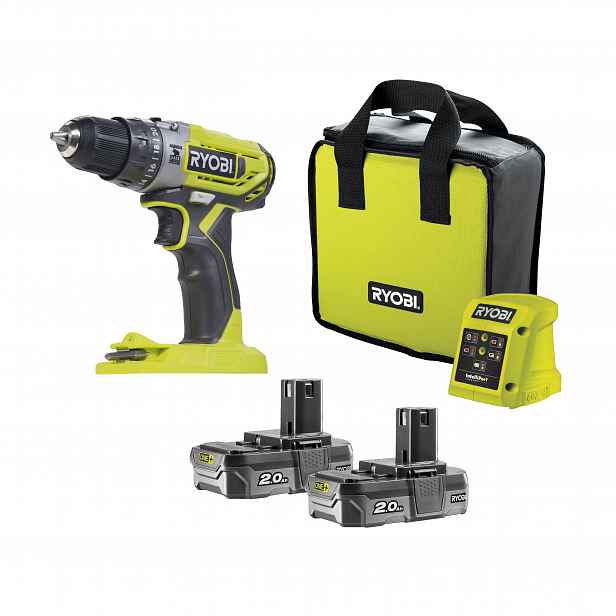 AKU příklepová vrtačka RYOBI R18PD2-220S RY5133004459