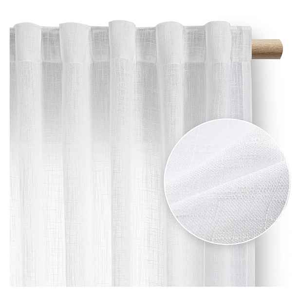 Bílý závěs 140x270 cm Valeta – Restilo