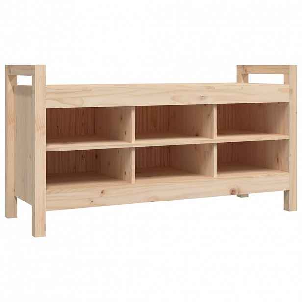 vidaXL Lavice do předsíně 110x40x60 cm masivní borovice