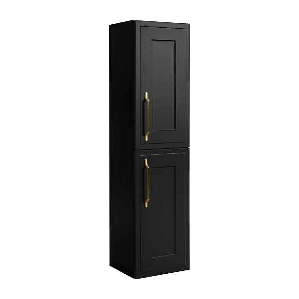 Elvisia Vysoká skříňka do koupelny CLASSIC Black