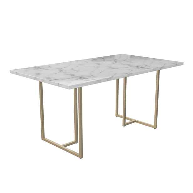 Jídelní stůl s deskou v dekoru mramoru 90x160 cm Astor – Støraa