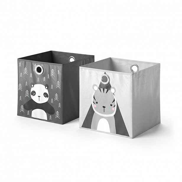 Vicco SKLÁDACÍ BOX Tmavě šedá 30 x 30 cm Sada 2 kusů