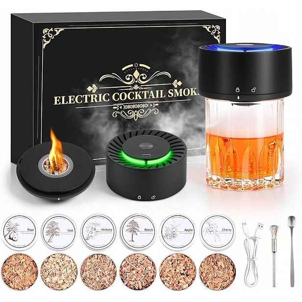 Sada Na Uzení Whisky Smoker Elektrická Dřevěná Jako dárek