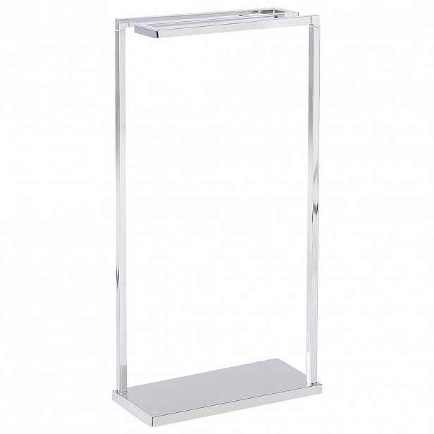 Beliani STOJAN NA RUČNÍKY Ocel stříbrný 42 x 83 cm Garcitas
