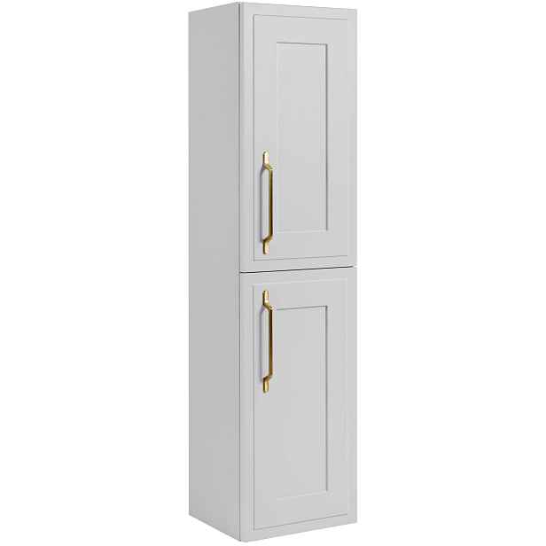 Elvisia Vysoká skříňka do koupelny CLASSIC 136 White
