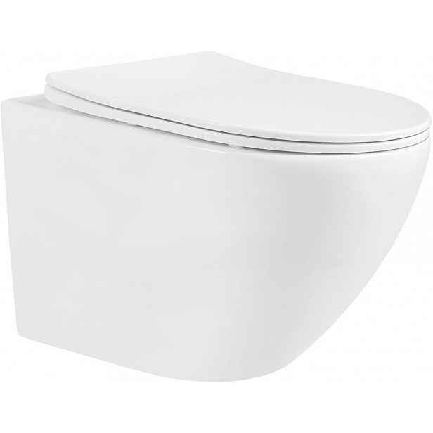 MEXEN - Lena Závěsná WC mísa včetně sedátka s slow-slim, duroplast, bílá 30220300