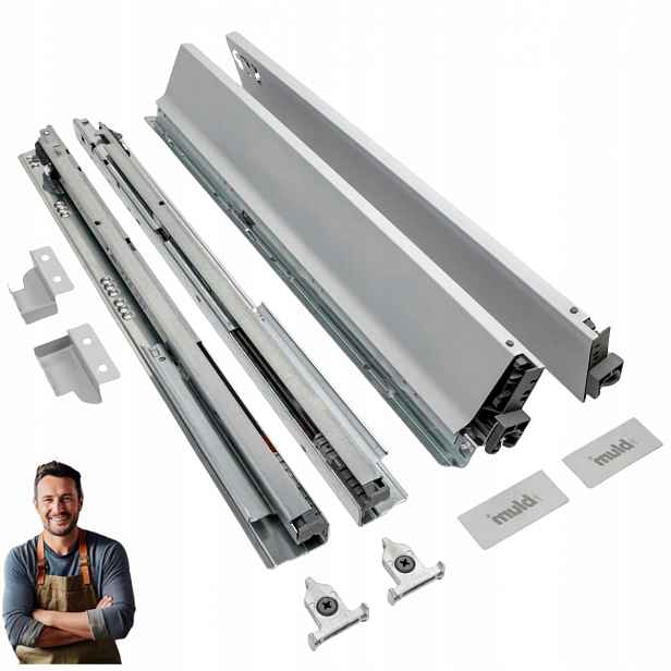 Šuplík Blum Tandembox Antaro 550 mm Nízká 86 mm Nosnost 35 kg Šedá
